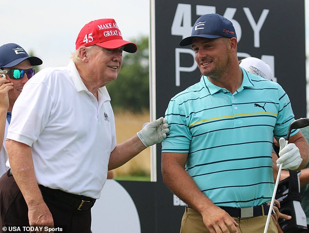 The former president and the American professional golfer are no strangers to each other.