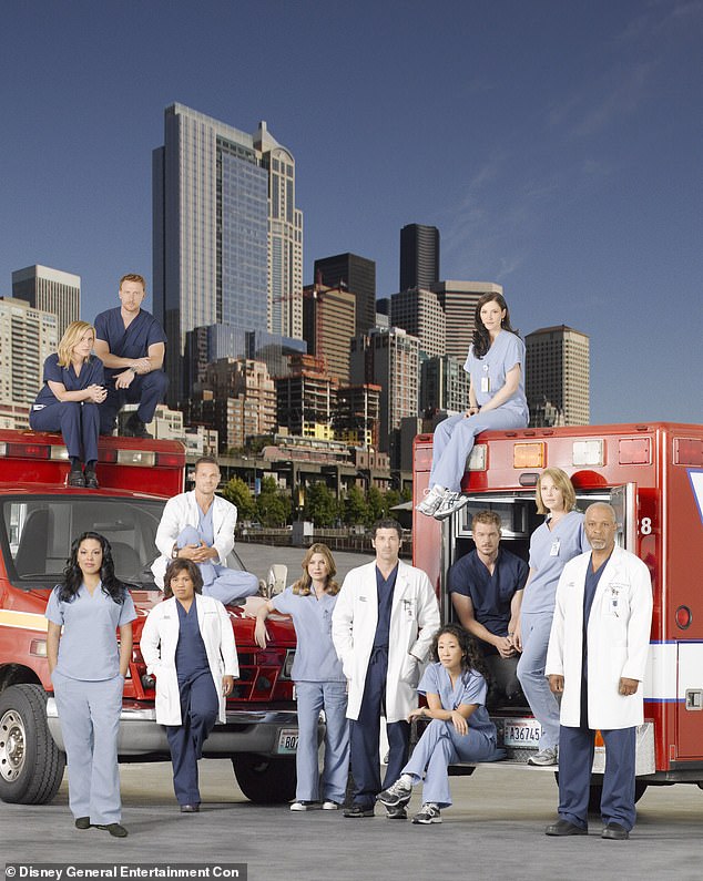 The cast of Grey's Anatomy in a promotional photo from 2009