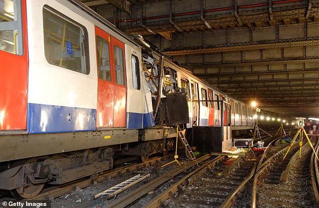 The London Underground carriage where Martine was sitting during the 2005 terrorist attack at Aldgate Underground station.