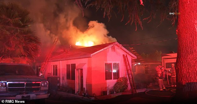 Vaizman came home Thursday to find his home on Topham Street, just off Lyndley Avenue in Tarzana, engulfed in flames.