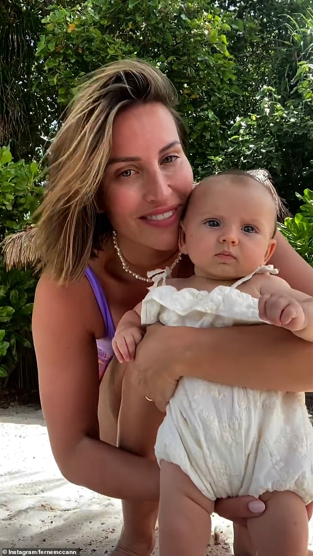 Her loving post comes just days after she celebrated her daughter's first birthday on Saturday when she shared an adorable video of her little one.