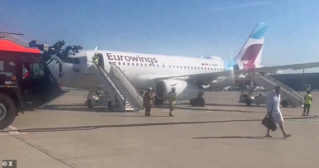 The flight returned to Berlin airport minutes after takeoff.