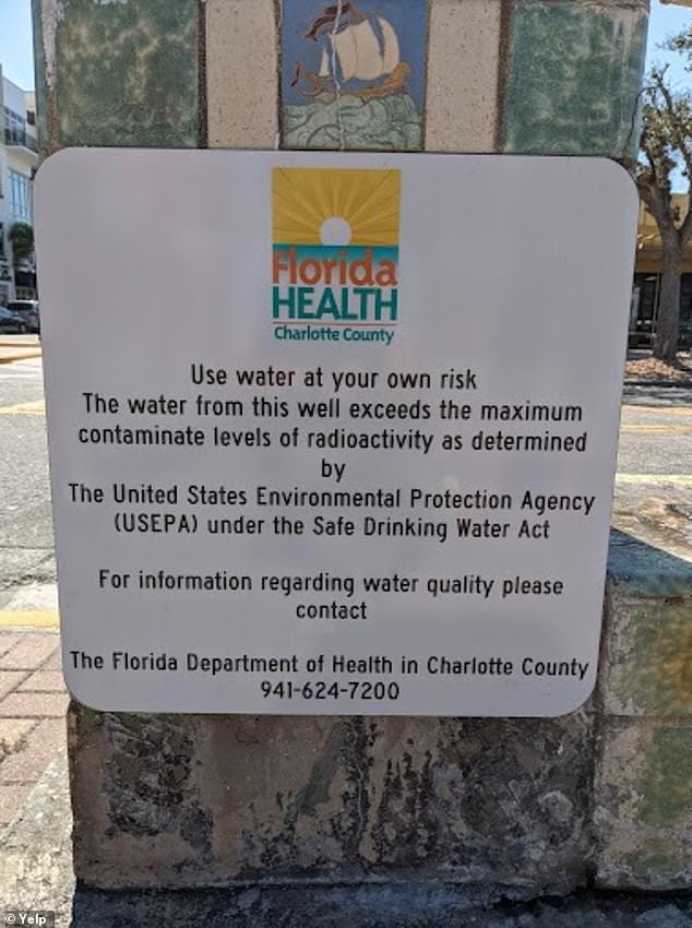 But be careful before you take a sip: this water is radioactive.