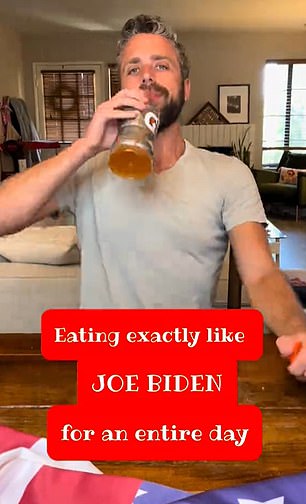 The writer also ate like Joe Biden for a day