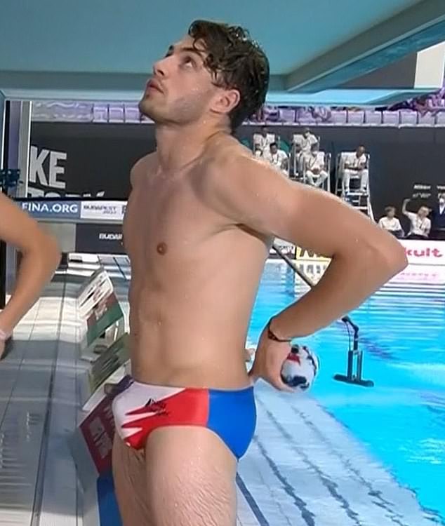 This image of Bouyer's particularly tight swimsuit went viral and left fans speechless