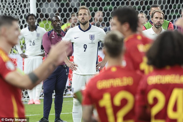 The Three Lions suffered a heartbreaking 2-1 defeat to Spain in Sunday's final in Berlin