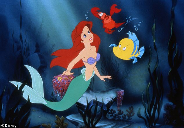 Halsey's outfit on Thursday was inspired by Disney's The Little Mermaid (see above)