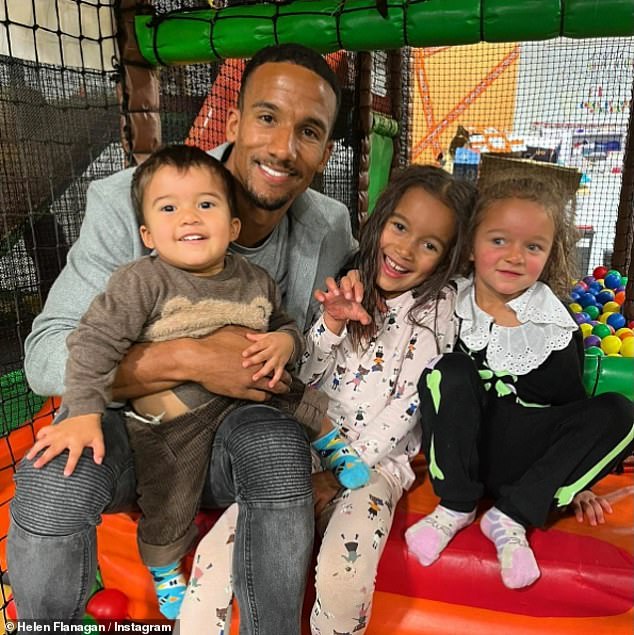 Helen, who has children Matilda, eight, Delilah, five, and son Charlie, three, with ex Scott Sinclair (pictured), is hoping to find love again on Celebs Go Dating.