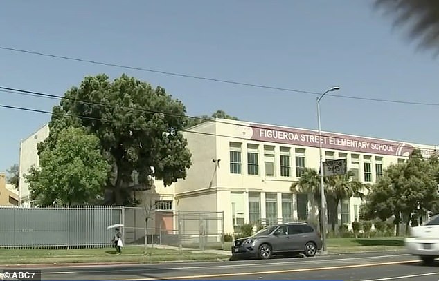 The girl was outside Figueroa Street Elementary School around 3:30 p.m. when the man suddenly approached her and put his hand around her neck.