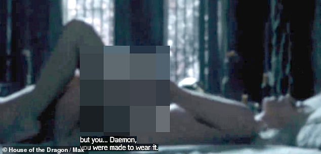 At one point, Daemon and his mother were seen passionately kissing as he wrapped his arms around her naked body. And at another, they were seen engaging in oral sex.