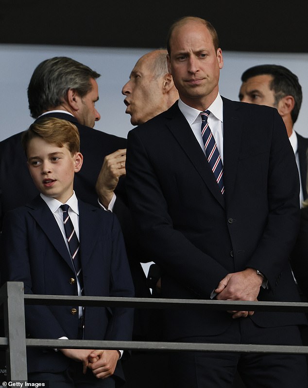 Prince William and Prince George continued their twinning relationship at the Euro 2024 final on Sunday night