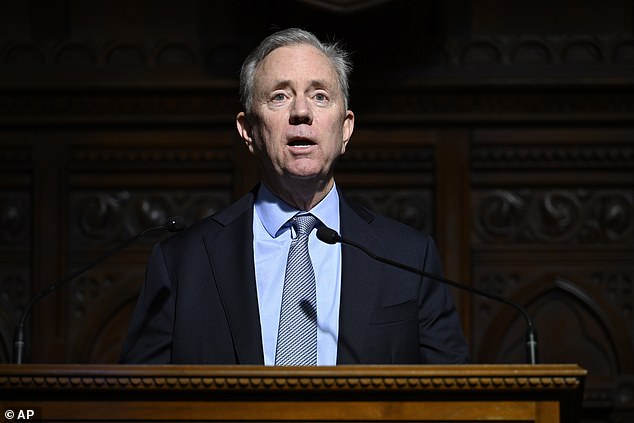 Ned Lamont of Connecticut asked what his path forward was, citing the need to make the case to his constituents.