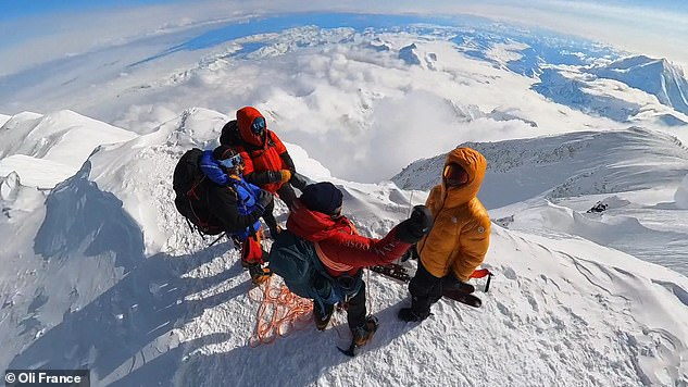 This image from Oli's video shows the stunning view from the summit.