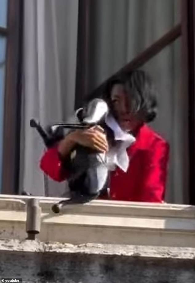 The move comes after she sparked backlash for posting a clip, in which she can be seen holding a robotic dog over the balcony of her hotel, much like how the late King of Pop gave the world a first glimpse of his son, Prince Michael II, in 2002.