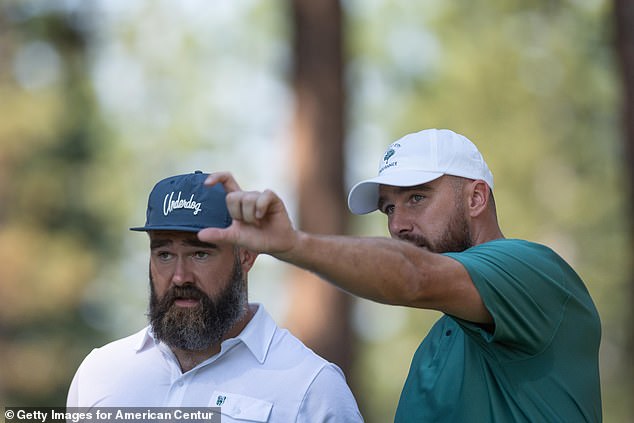 Travis and Jason Kelce compete in the 35th Annual American Century Championship