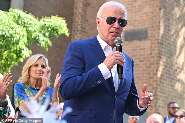 Biden has so far refused to drop out of the presidential race. His first wife, First Lady Jill Biden, is believed to be encouraging him to stay.