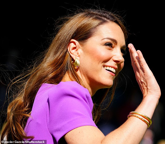 The Princess of Wales looked stunning as she attended the men's final tournament.