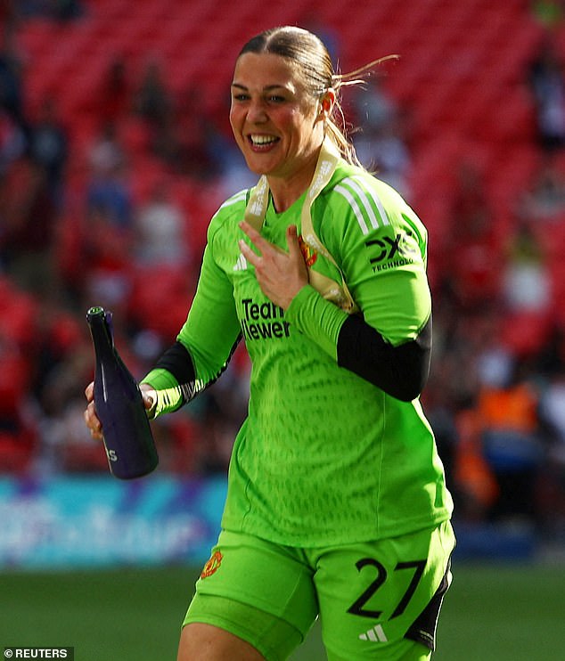 Goalkeeper Mary Earps, who has now left Manchester United, is estimated to earn £250,000 a year.