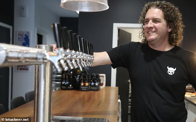 Lotus Beer Co. director Scott Hunt (pictured) said rising costs of rent, ingredients, energy and falling spending had led the company to file for bankruptcy.