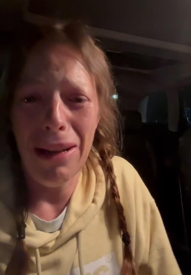 Elizabeth made a video clip of herself crying and talking about the experience she had at the hotel, where she supposedly lost her wedding dress and 'got an upset stomach.'