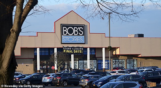 Bob's Stores and its sister store Eastern Mountain Sports closed ten stores in June. This is a previous closing at 499 Sunrise Highway in Patchogue, New York, in 2019