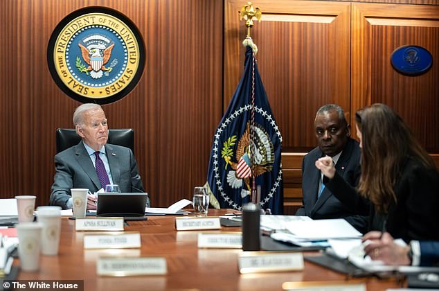 President Joe Biden is fighting for his political life after a poor showing at the debate in Atlanta. He is seen here in the Situation Room with his national security team in January.