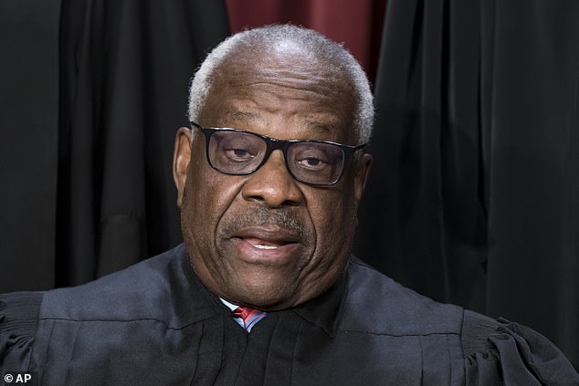 She called Associate Justice Clarence Thomas 