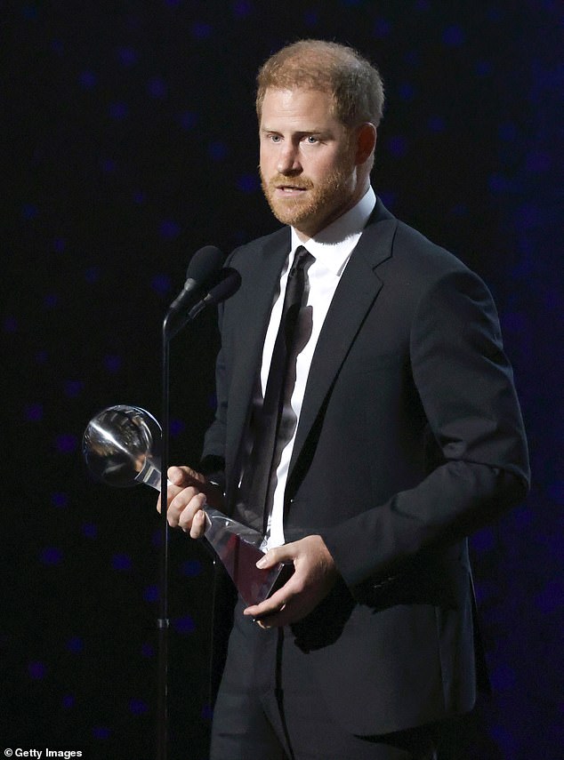 The Duke of Sussex, 39, thanked the chief executive of the Invictus Games Foundation for his 