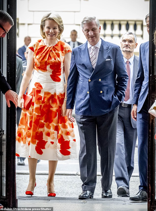 Queen Mathilde and King Philippe of Belgium came out to inaugurate the Belgian Lottery House at Salons Hoche