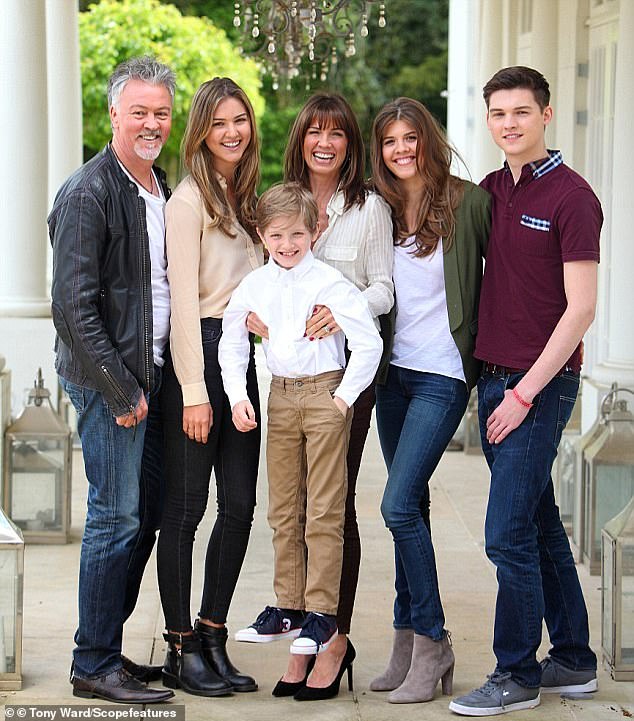 Pictured here are Paul and his ex-wife Stacey with their daughters Levi and Layla and sons Grady and Jude in 2016.