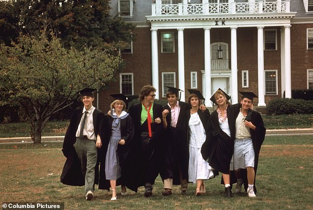 Mare Winningham, Judd Nelson, Ally Sheedy, Demi Moore and Emilio Estevez also starred in Joel Schumacher's poorly reviewed drama about seven Georgetown University graduates, which grossed $37.8 million on a $10 million budget at the global box office.