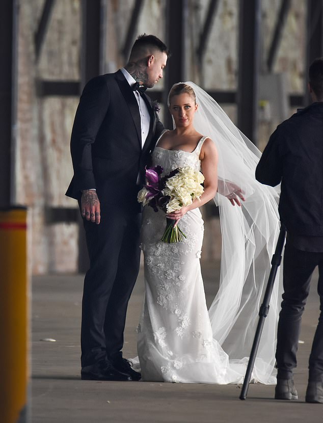 The couple was spotted filming their wedding day this week.