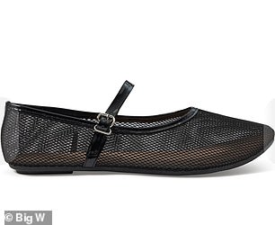 Big W's mesh ballet flats are a $10 knockoff of a viral sneaker that celebrities have been wearing in Europe this summer.