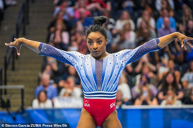 Biles performed Taylor Swift's hit song 'Ready For It?' at the Olympic trials this week