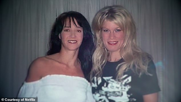 Rachel and Ridd, left, met in 1995, when Rachel was 22 and Janie was 26.