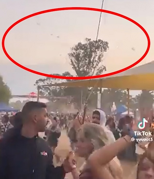 Footage showed Nova festival-goers dancing to music as Hamas fighters used paragliders to launch their attack.