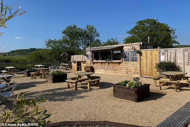 The Caddy Shack photographed in its former location, near the homes of locals who complained about the smell and noise.