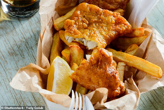 A Tesco recipe for beer-battered fish and thick chips has a total of 778 calories per serving. By comparison, eating the real thing at Wetherspoons has 1,303 calories – that’s more than half the recommended daily calorie intake for an adult.