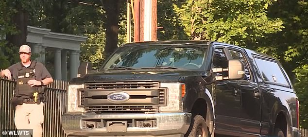 Three black pickup trucks with U.S. government license plates were spotted at the home of Ohio senator and suspected vice presidential candidate JD Vance on Saturday.