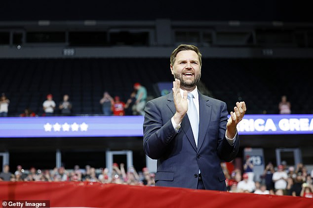 Trump's running mate, Sen. JD Vance, fired up the crowd before the former president's appearance.