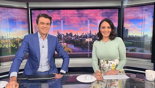 Bridget Brennan (right) is one of two front-runners to replace the long-serving co-host. Pictured here with Michael Rowland