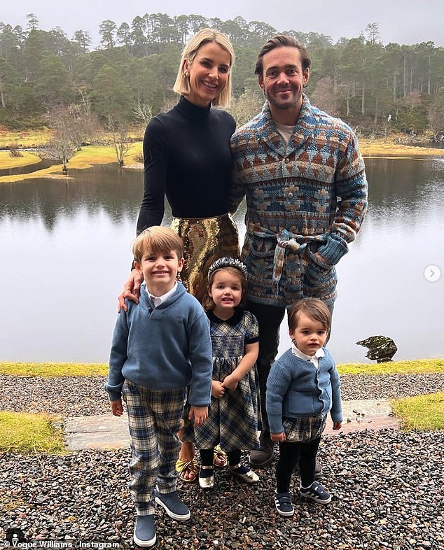 The couple share three children: Theodore, five, Gigi, three, and baby Otto, 19 months.