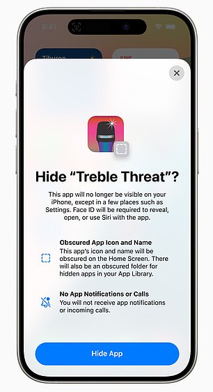 Apple's iOS 18 will allow users to hide apps from their home screen