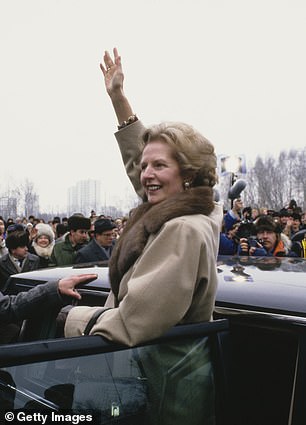 Iconic British Conservative Prime Minister Margaret Thatcher