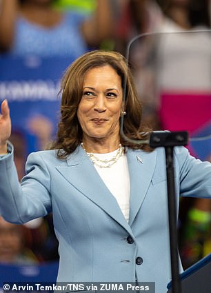 Kamala Harris campaigns in Atlanta, Georgia, on Tuesday