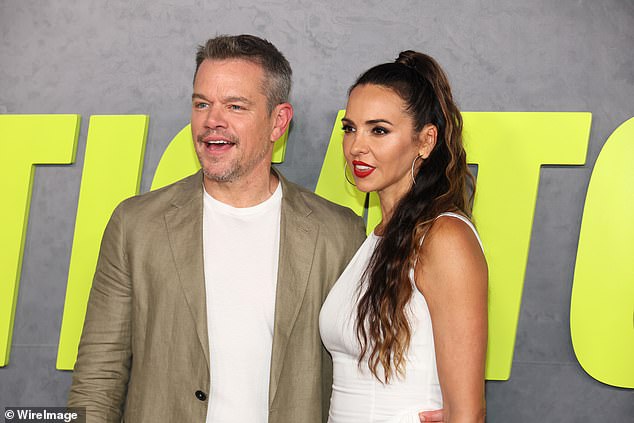 The Jason Bourne star, 53, looked dapper as he held an arm around Luciana, 48, at the event, hosted at Jazz at Lincoln Center.