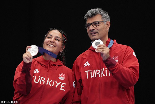 Dikec, along with his teammate Sevval Ilayda Tarhan, won the silver medal in the 10-metre air pistol mixed team event.