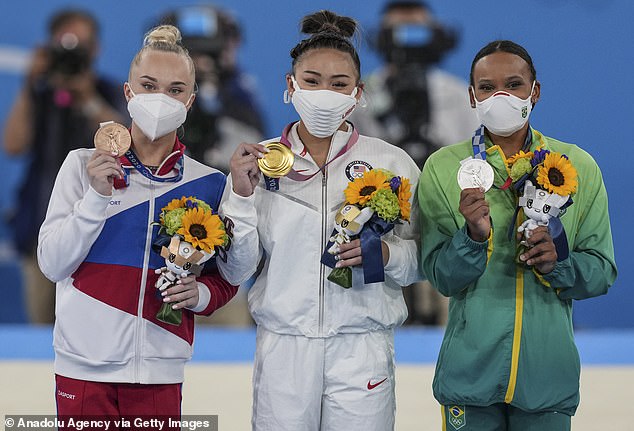 Andrade won a gold in the vault and a silver in the all-around competition at the 2021 Tokyo Games