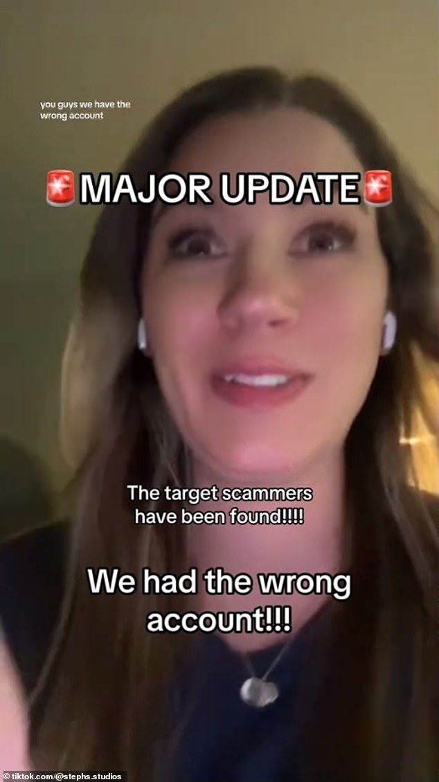 Steph then posted an update saying she had identified the video posted on a creator's account.