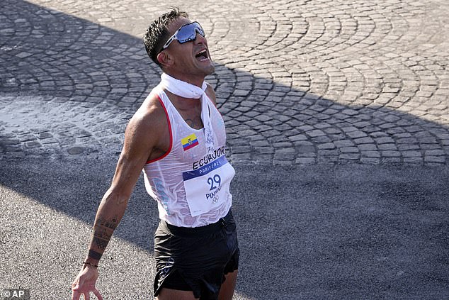 There was a touching moment at the end of the race when he proceeded to make a video call to his family via one of the television screens at the finish line.